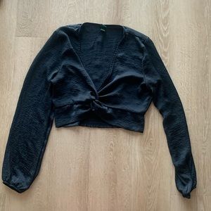 Black cropped top going out top. Brand: Wild Fable Size: Medium